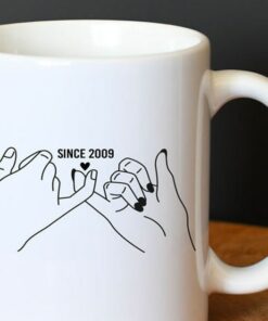Couple Mug, Date, Ceramic Cup, Valentine's Day Couple Gift, Love Gift Idea, Valentine's Day Gift