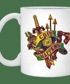 Crit Happens Mug Gifts for Friends, Gifts for Valentine Day, Coulpe Gifts