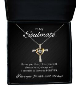 Cross Dancing Necklace, I Loved You Then I Love You Still Always Have Always Will, Romantic Wife Birthday Gifts, Engagement Gifts, Wedding Gifts, Valentines Day Gifts For Girlfriend