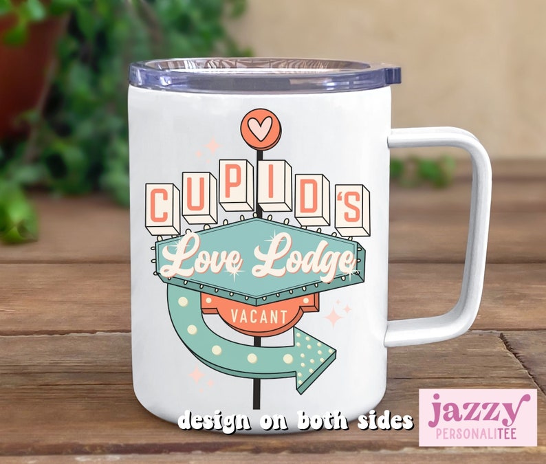 Cupids Love Lodge Mug, Valentines Day Mug, Cupid Mug, Brewing Co Mug, Valentine Coffee Mug, Couple Valentine Mug