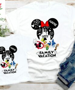 Custom 2023 Matching Disney Family Vacation Shirts, Personalized Disney Family Vacation Shirt, Mickey and Minnie T-shirt, Disneyland Shirt