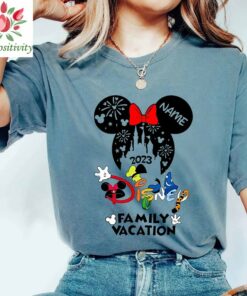 Custom 2023 Matching Disney Family Vacation Shirts, Personalized Disney Family Vacation Shirt, Mickey and Minnie T-shirt, Disneyland Shirt