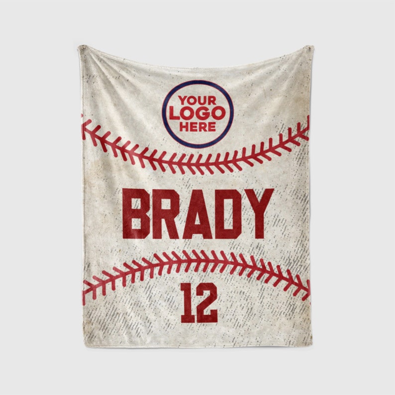 Custom Baseball Blanket, Personlized Gift Ideas For Baseball Player, Baseball'S Lover Gift.