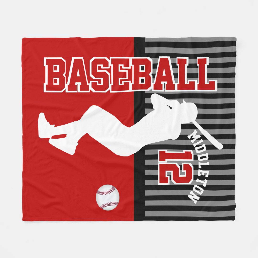 Custom Baseball Sport Sherpa Fleece Blanket, Lovers Baseball