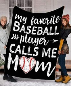 Custom Blanket Baseball, Blanket Gifts, Gift Mom