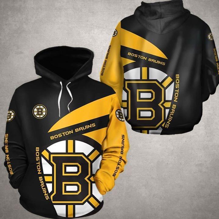Custom Boston Bruins Nhl 3D Full Over Print Hoodie For Bruins Fans