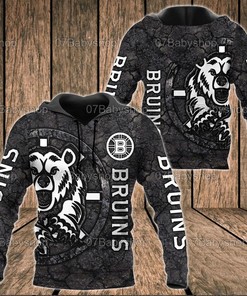 Custom Boston Bruins Nhl 3D Printed Pull Over Zip Up Hoodie Perfect Gift For Hockey Fans