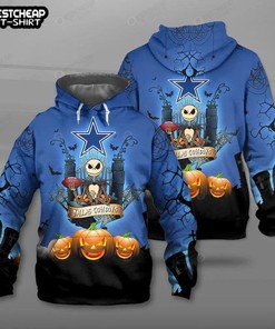 Custom Dallas Cowboys Halloween Costume 3D All Over Print Hoodie With Zip Up