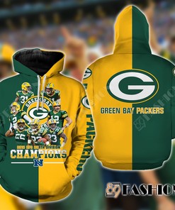 Custom Green Bay Packers Nfc North Division Champions 3D All Over Print Hoodie With Zipper, Zip Up Hoodie