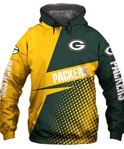Custom Green Bay Packers Nfl 3D All Over Print Hoodie Without Zipper, Zip Up Hoodie