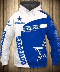 Custom Nfl Dallas Cowboys 3D All Over Print Zip Up Hoodie Option