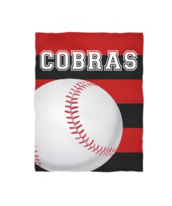 Custom Name Baseball, Personalized Blanket- Baseball Blanket