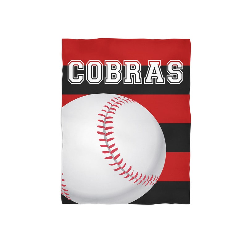 Custom Name Baseball, Personalized Blanket- Baseball Blanket
