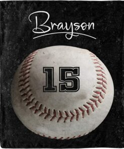 Custom Name Family Gifts For Baseball Players Blanket, Sports Lovers