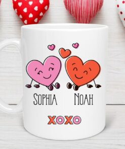 Custom Names XOXO Mug, XOXO Mug, Valentine's Day Gift, Valentine's Day Mug, Valentines Gift, Gift For Her, Anniversary Gift
