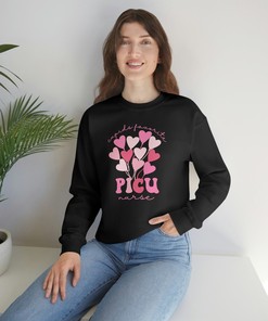 Custom Nurse Valentine Sweatshirt, Cupid's Favorite PICU Nurse Valentine Shirt, Sweatshirt