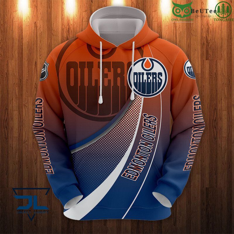 Custom Personalized Edmonton Oilers 3D All Over Print Zip Hoodie, Perfect Gift For Nhl Fans
