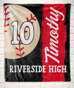 Custom Throw Blanket, Son, Nephew Or Grandson Present From Team