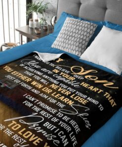 Customized Blanket To My Son, In Your Heart, Basketball Player