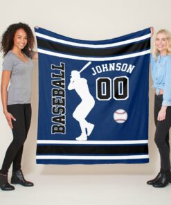 Customized Name Blanket, Baseball Banket