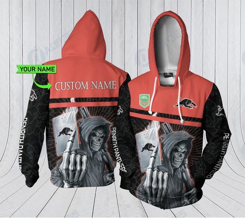 Customized Penrith Panthers Nrl 3D All Over Print Hoodie With Personalized Name