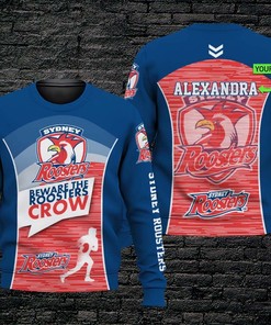 Customized Sydney Roosters Nrl 3D All Over Print Hoodie With Personalized Name