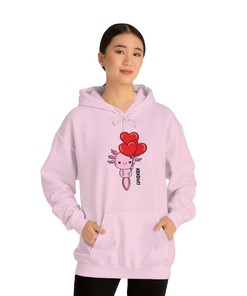 Cute Axlotl XOXOlotl Valentine's Day Unisex Sweatshirt, Valentine's Gift, Cute Axolotl Gifts, Axolotl Graphic Shirt