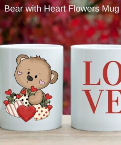 Cute Bear Mug, Valentines Day Mug, Valentines Gift For Her or Him