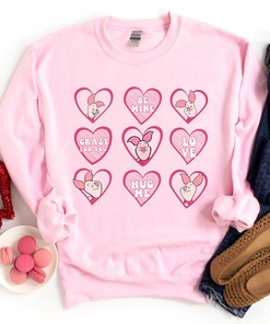 Cute Piglet Valentine's Day Shirt Disney Piglet Hug Me Be Mine Love Crazy For You Shirt Winnie The Pooh Shirt Valentine Tee Gift For Couple