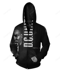D.C United Football Classic All Over Print Zip Up Hoodie