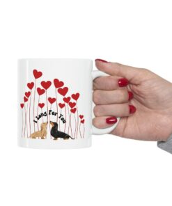 Dachshund Valentines Mug, I Long For You , Valentine Coffee Mug, Dog Lover Gift, Valentines Gift, Gift For Dachshund Lover