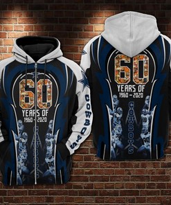 Dallas Cowboys American Ripped 3D All Over Print Zip Hoodie, Show Your Nfl Football Support