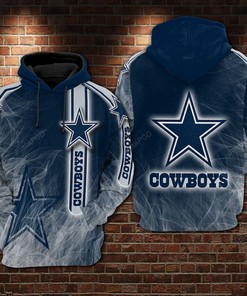 Dallas Cowboys Classic Nfl Football 3D All Over Print Hoodie With Zip Up