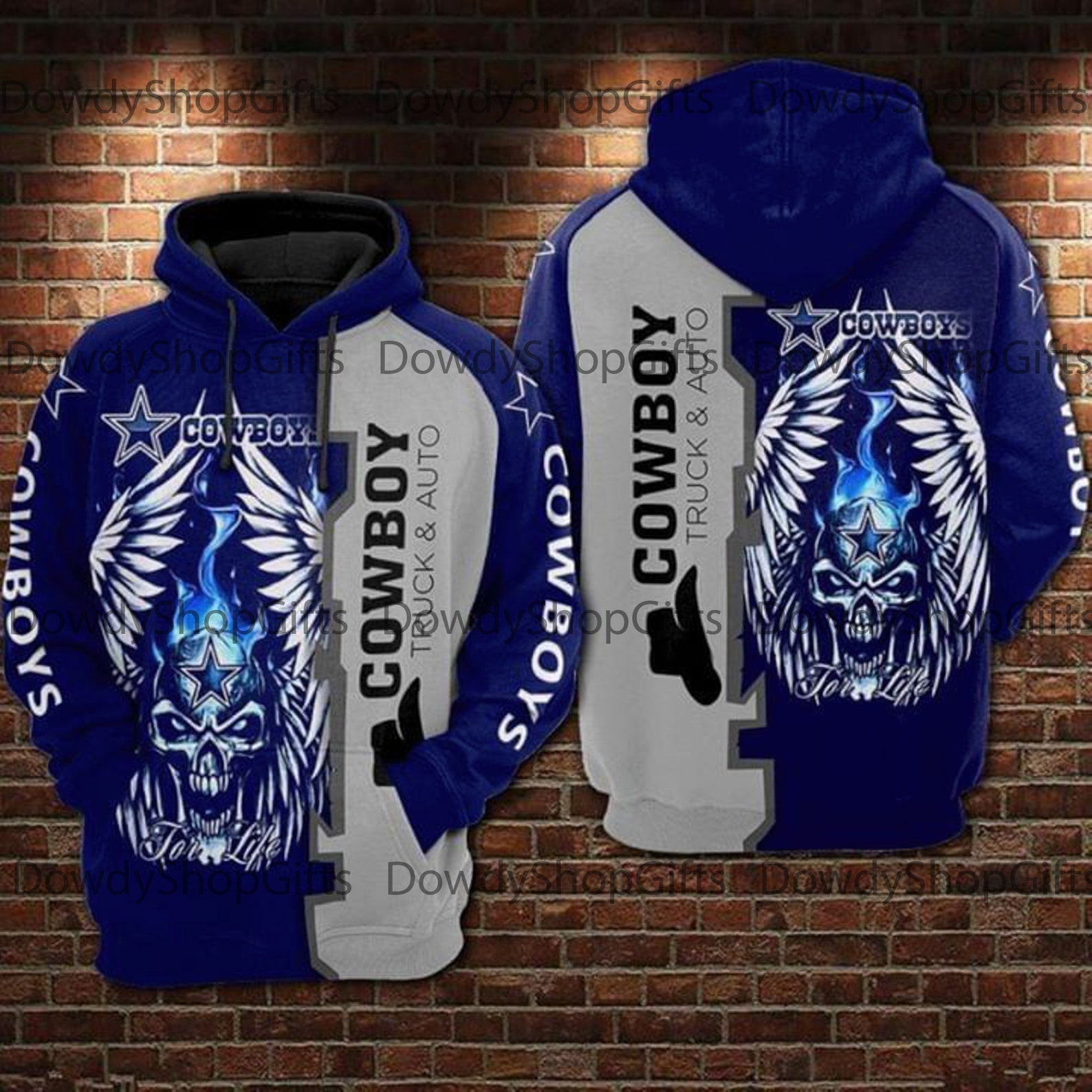 Dallas Cowboys Daffy Duck Men And Women 3D All Over Print Hoodie With Zip Up