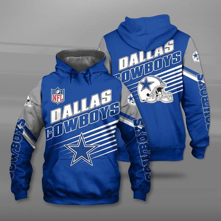 Dallas Cowboys Fire Lion Limited Edition 3D All Over Print Hoodie With Zip Up