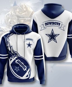 Dallas Cowboys Nfl 3D All Over Printed Zip Up Hoodie