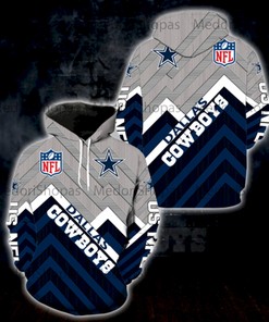 Dallas Cowboys Nfl American Football Team 3D All Over Print Hoodie With Zip Up