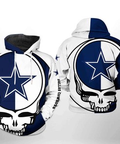 Dallas Cowboys Nfl Grateful Dead 3D All Over Print Zip Up Hoodie Option
