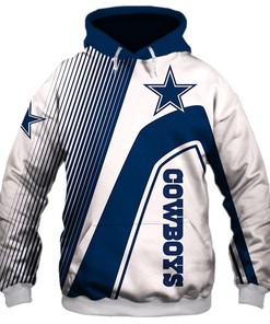 Dallas Cowboys Pullover 3D Hoodie With All Over Nfl Football Print