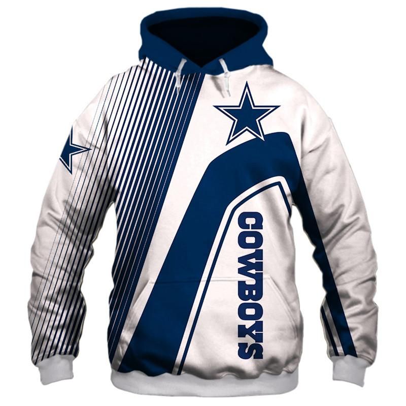 Dallas Cowboys Pullover 3D Hoodie With All Over Nfl Football Print