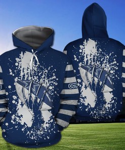 Dallas Cowboys Skull Hand Nfl Unisex 3D All Over Print Zip Up Hoodie Option