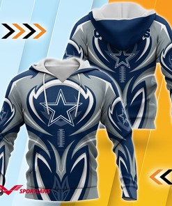 Dallas Cowboys Unisex 3D All Over Print Zip Up Hoodie Option