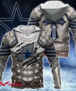 Dallas Cowboys Unisex 3D All Over Print Zip Up Hoodie Option Option
