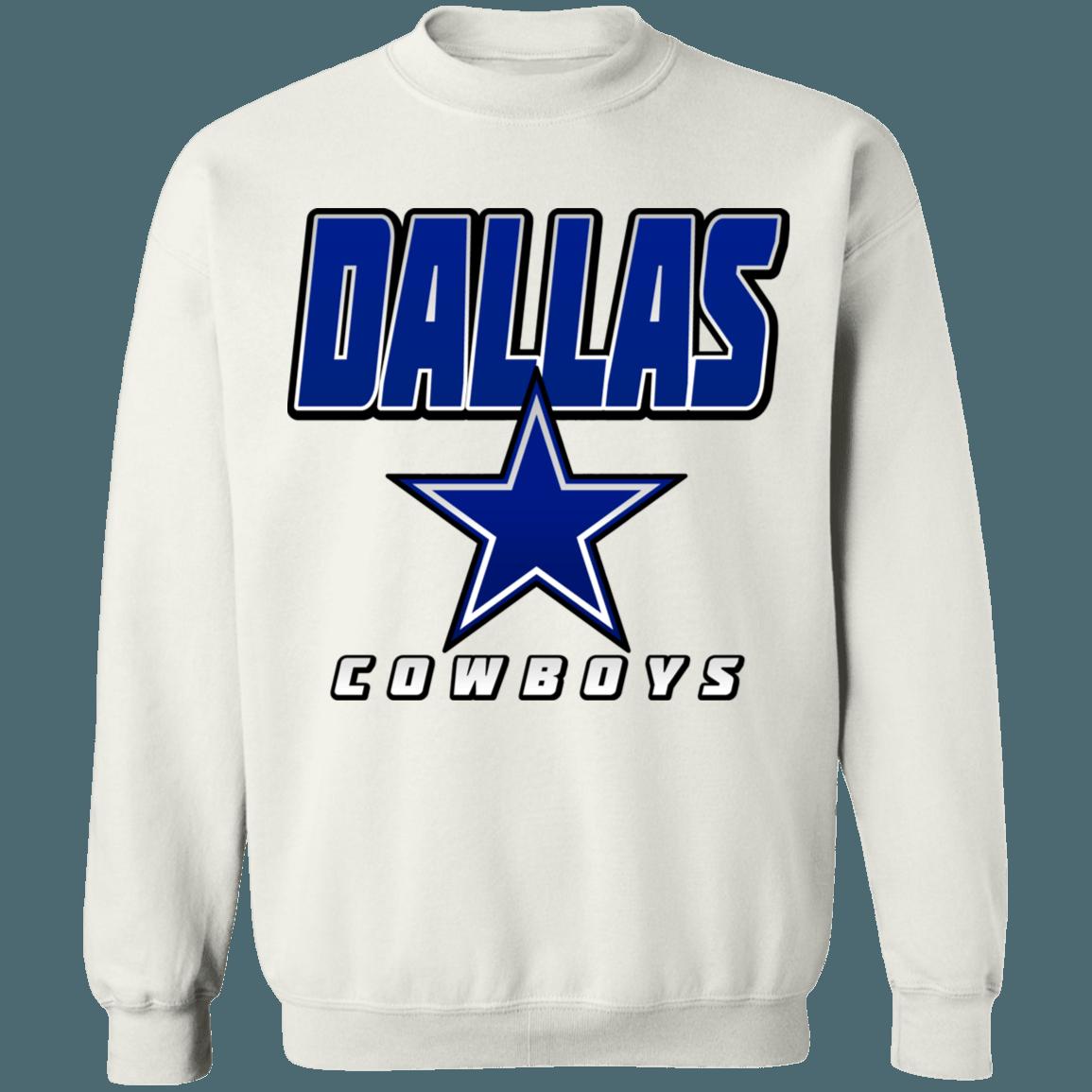 Dallas Cowboys Vintage 90's NFL Crewneck Sweatshirt Hoodie Shirt Gifts for Fans - Image 2