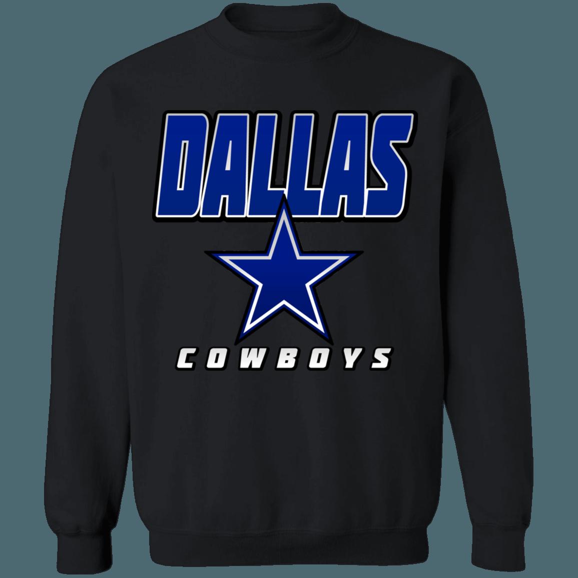 Dallas Cowboys Vintage 90's NFL Crewneck Sweatshirt Hoodie Shirt Gifts for Fans - Image 3