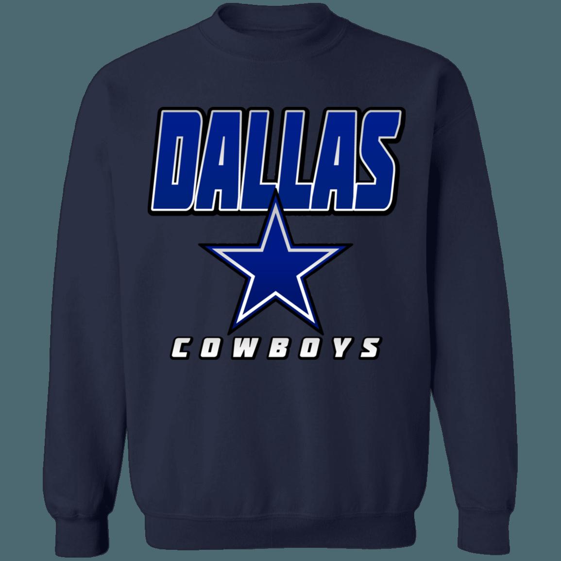Dallas Cowboys Vintage 90's NFL Crewneck Sweatshirt Hoodie Shirt Gifts for Fans - Image 4