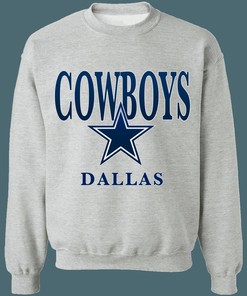 Dallas Cowboys Vintage NFL Crewneck Sweatshirt Hoodie Shirt Gifts for Fans