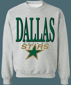 Dallas Stars 1990's Vintage NHL Crewneck Sweatshirt Hoodie Shirt Gifts for Fans