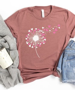 Dandelion Valentine's Day Shirt for Lovers - Flower Gift