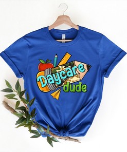 Daycare Dude Camo School Pencil Shirt, ack to School Shirt, Teacher Shirt, Team Teacher Shirt, First Grade Teacher Shirt, First Day Of School